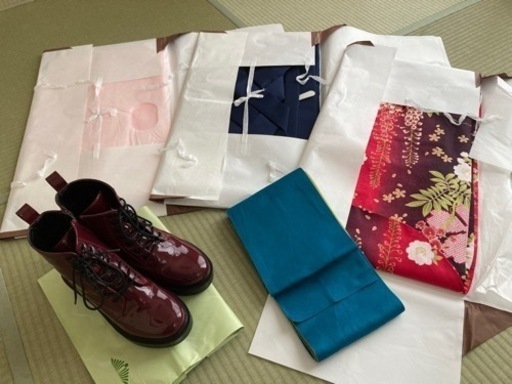 卒業式　袴セット(ブーツ付き)クリーニング済み