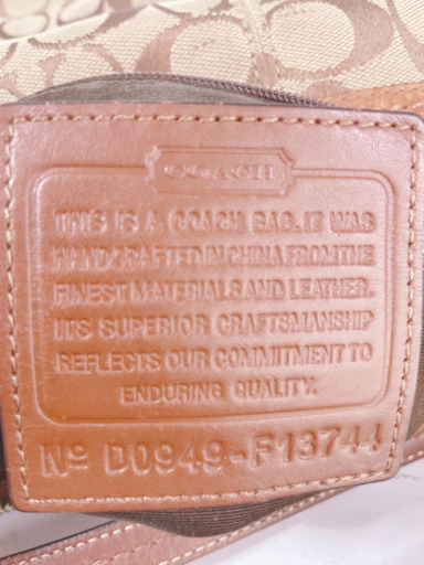H1166 COACH コーチ　2way シグネチャー F13744 ショルダー