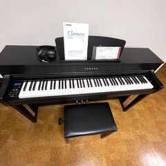 ヤマハ YAMAHA 電子ピアノ 2021年 CLP-735R クラビノーバ Clavinova 88鍵盤 説明書付の画像