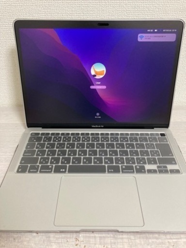 キャンセル品【ほぼ新品】Macbook air M1シルバー、付属品全てあり