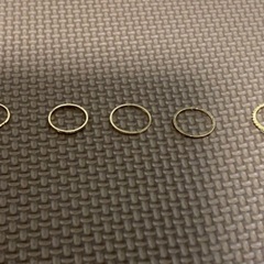 ゴールド指輪5個セットの画像