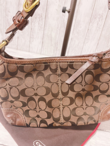 H1162 COACH コーチ　ダークブラウン　シグネチャー 11430