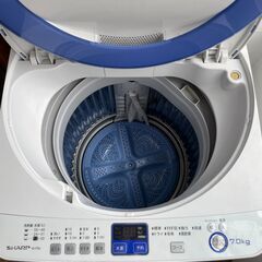 SHARP洗濯機譲りますES-T706シャープ7kgの画像
