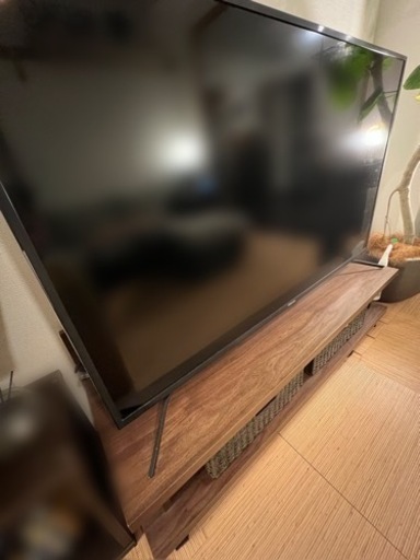 ★こりん様お取引中【値下げしました】TV台 50型テレビも置ける ダークブラウン 輸入家具