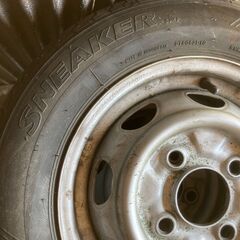 ☆無料☆地元のみ発送不可☆145/70R12 BS　SNEAKER　鉄ホイール付き　４本セット☆の画像
