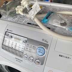 HITACHI BD-V1400 ドラム式洗濯機 日立 ヒートリサイクル 風アイロン ビッグドラム スリム BD-S7400L(W