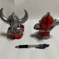 ウルトラマンソフビ、貯金箱2個セットの画像