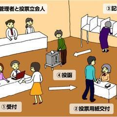 市内10ヶ所の各体育館◇参議院選挙立会作業スタッフの画像