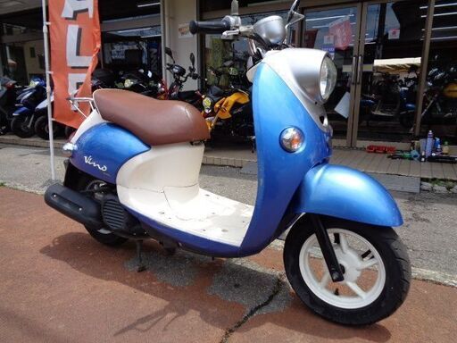 NO.4327　ビーノ（ＶＩＮＯ）　水冷４サイクルエンジン　メタリックブルー＆ホワイト　☆彡