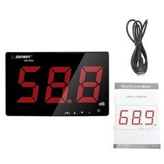 Signstek デシベル計測器 騒音計 音量測定器 デジタル騒音レベルメーター 便利 騒音測定器 30~130 dB 画面見やすいの画像