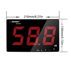 Signstek デシベル計測器 騒音計 音量測定器 デジタル騒音レベルメーター 便利 騒音測定器 30~130 dB 画面見やすいの画像