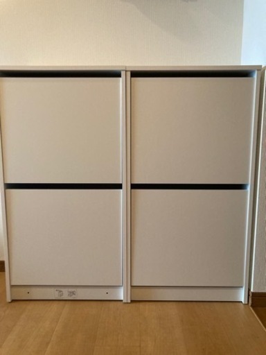 【美品】IKEA 靴箱　2つ　イケア　シューズクローゼット