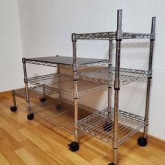 不揃いスチールラック(無料)の画像