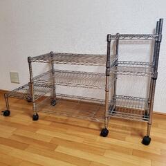 不揃いスチールラック(無料)の画像