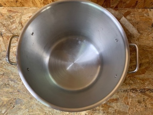 (5625) 北陸アルミニウム IH プロクック ST 寸胴鍋 蓋有 28cm 16.5L ステンレス寸胴鍋 業務用 飲食店 厨房 店舗用品