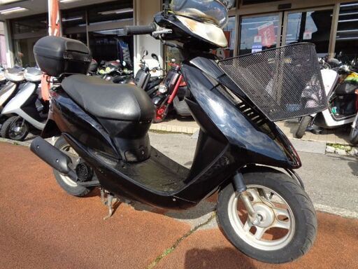 NO.4332　ディオ （ＤＩＯ）　４サイクルエンジン　リヤボックス＆スクリーン付き　ブラック　☆彡