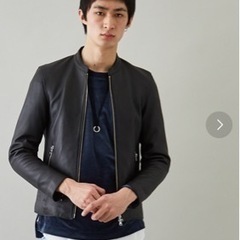 STUDIOUS ソフトラムシングルライダースの画像