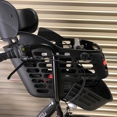 売切◆新車☆子供乗せ自転車 BAA3人乗り対応 ママフレロック  盗難補償付 オートライト変速付きブラックの画像