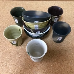 御茶碗&湯呑み　　竹斎作