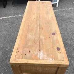 9月21日まで！★ヴィンテージ★作業台 ワークデスク キッチンカウター カウンター 棚 ウッドテーブル 木製 R040616の画像