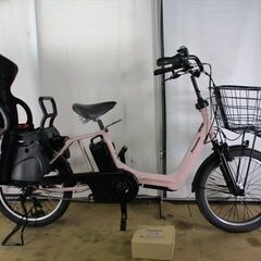 C1★整備済み　75000円　中古電動自転車　パナソニック　ギュットアニーズ　12Ah　ホワイトグレー★【20インチ】