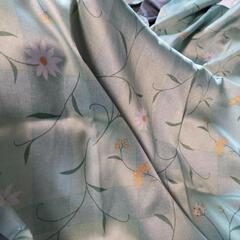 カーテン　緑の画像