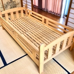 【近場無料配送】ベッドフレーム　木製　すのこ　