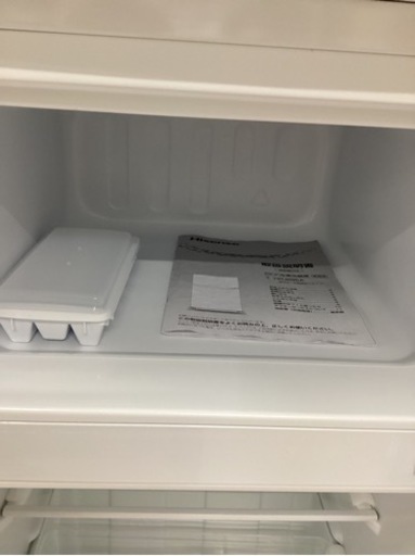 美原店　2018年製　Hisense 93L 2ドア冷蔵庫　強化ガラス製棚　オートクローズ冷蔵室ドア　HR-B95A