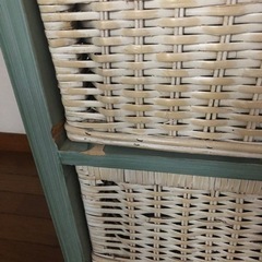 商談中！収納棚　ラタン　籐タンスの画像
