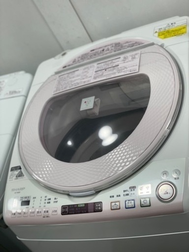 送料・設置込み　洗濯乾燥機　8kg/4.5kg SHARP 2014年