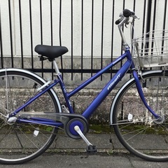 整備・美品＞ブリヂストン・アルベルト・27インチ自転車・ブルー
