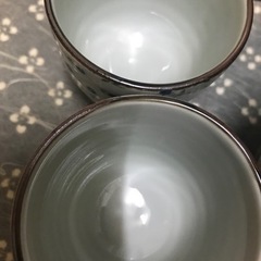 未使用　有田焼　可愛い　湯のみ　小花柄　古染模様　の画像