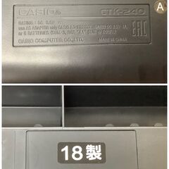 CASIO/カシオ 電子キーボード Casiotone 49鍵 CTK-240 2018年製 取扱説明書・ACアダプタ付き【ユーズドユーズ名古屋天白店】 J1859の画像