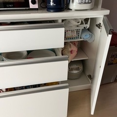 食器棚 キッチンボード松田家具最終価格160サイズの画像