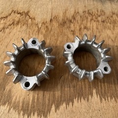 ホーク バブ CB250T CB400T CB250N CB400N 純正 マフラー フランジ 画像参照 軽く磨き洗浄済の画像