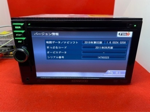 KENWOOD 最新地図　MDV-434DT フルセグTV 新品バックカメラ付き　さ-2