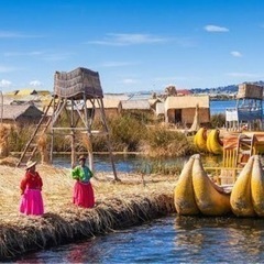 El lago Titicaca Perú 🇵🇪  チチカカ湖(ペルー)の画像