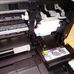 給紙ロール新品交換済　インク充填カートリッジ付き Canon MG3530 BKの画像