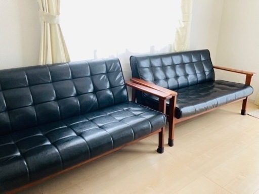 レトロ系ソファーとローテーブル美品！