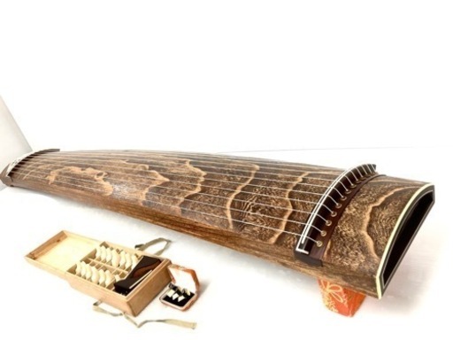 SOLD OUT】◇和琴◇13弦琴 蒔絵あり 全長184cm 琴柱／琴カバー付き