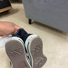 コンバース　converse 黒　スニーカー　22.5の画像