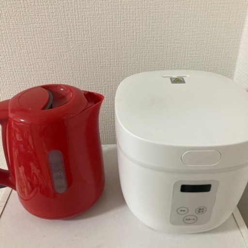 【お譲り先決まりました】ケトル\u0026炊飯器