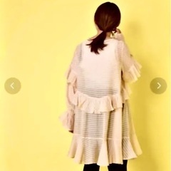 [w closet] フリーサイズ/シースルー フリル チュニックの画像