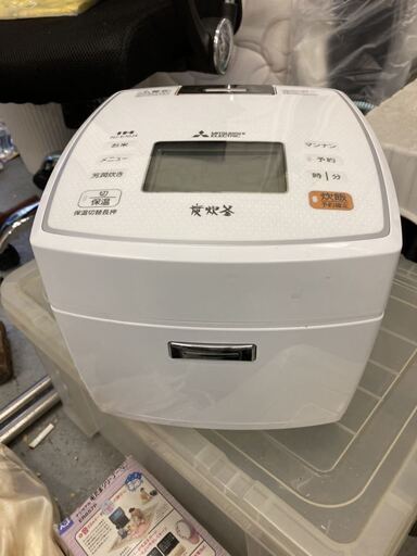 三菱 MITSUBISHI 炊飯器 炊飯ジャー NJ-E10J4 IH 炭炊飯 動作未確認 ジャンクにて 釜綺麗 炭炊釜 三菱電機 備長炭 IH炊飯器