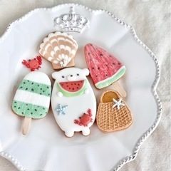 夏のアイシングクッキーレッスン🍉