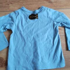 長袖トップス(ペンギンと潜水艦、青)no.15の画像