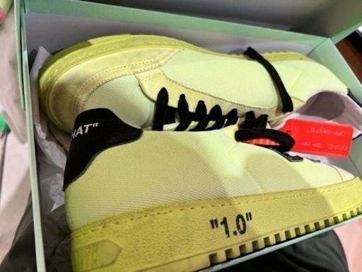 off-white スニーカー  ネオンイエロー