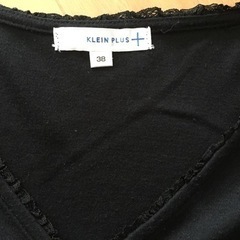 再値下げ☆KLEIN PLUS 黒 ミニワンピースの画像
