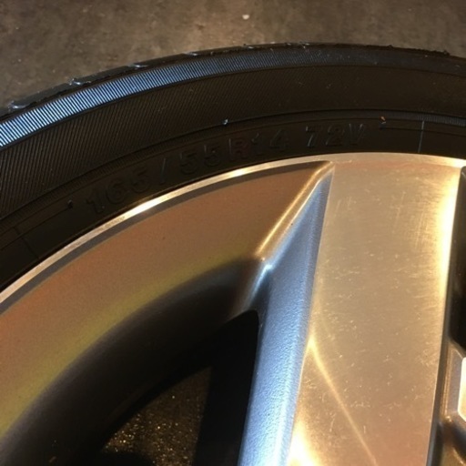 【中古】HONDA ゼストスパーク 4穴 165/55/R14 2020年製