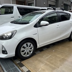 アクア　車検令和5年9月まで　スマートキー　ルーフバー付の画像